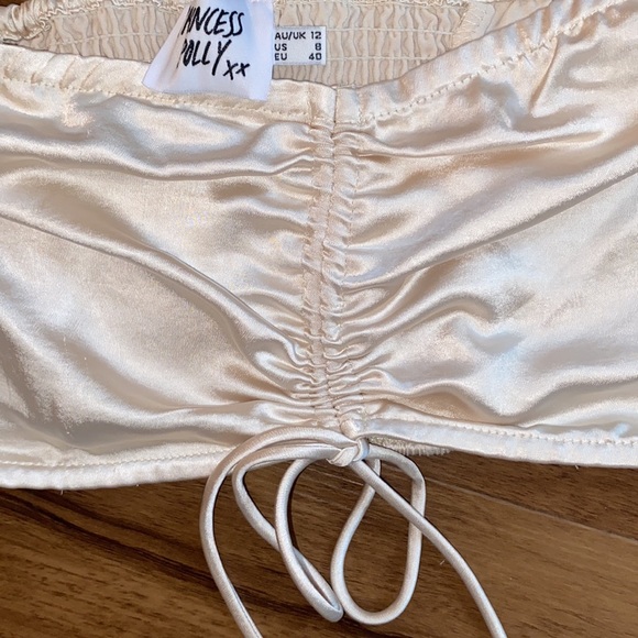 NWOT Princess Polly Devina Satin Ruched Strapless Top - US 8 - Strapless - Picture 3 of 4